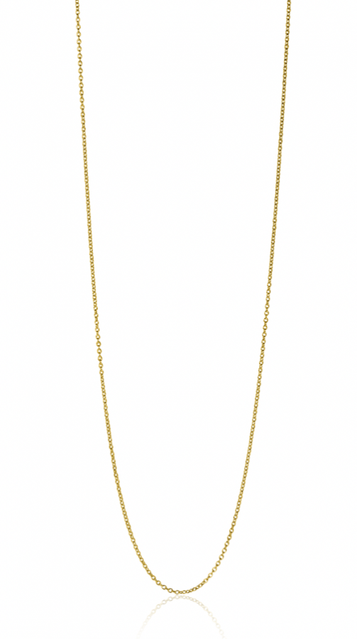 42cm ZINZI Gold 14 krt anker ketting 0,7mm breed, ideaal om je hanger aan te bevestigen ZGLA42-07