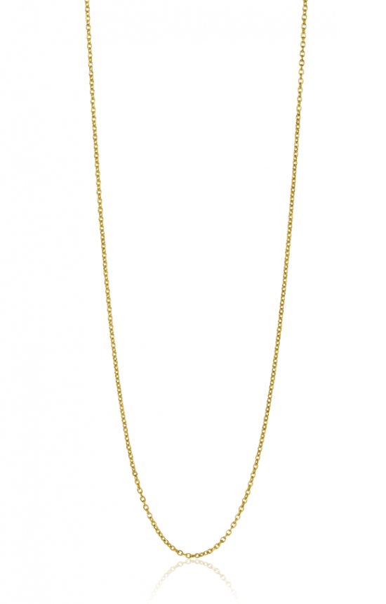 42cm ZINZI Gold 14 krt anker ketting 0,9mm breed, ideaal om je hanger aan te bevestigen ZGLA42-09