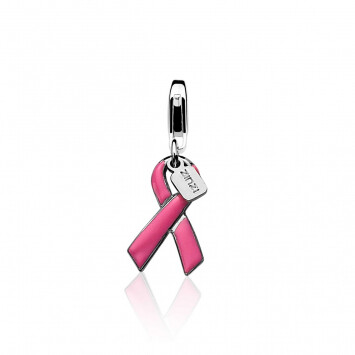 Zinzi zilveren bedel Pink Ribbon CHARMS19P