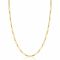 ZINZI Gold 14 krt gouden closed for ever schakelketting met tussenoog (3mm breed) 45cm ZGC470
