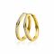 28mm ZINZI gold plated zilveren oorringen met witte zirconia's en luxe klapsluiting, buisdikte 3mm ZIO193Y