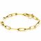 ZINZI zilveren armband in 14K geel verguld met ovale closed for ever schakels 6mm breed ZIA1990G