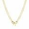 ZINZI gold plated zilveren multi-look ketting met sierlijke strik 40-43cm ZIC2677