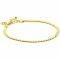 ZINZI gold plated zilveren schakel armband 3mm breed 18-21cm ZIA2647G