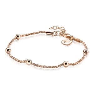 ZINZI zilveren fantasie armband rosé verguld 17,5-20,5cm ZIA1128R