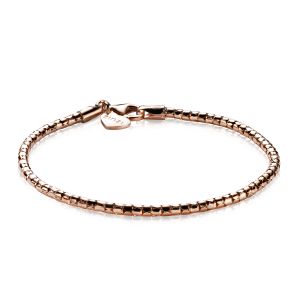 ZINZI rosé verguld zilveren fantasie armband 17-19cm ZIA1129R