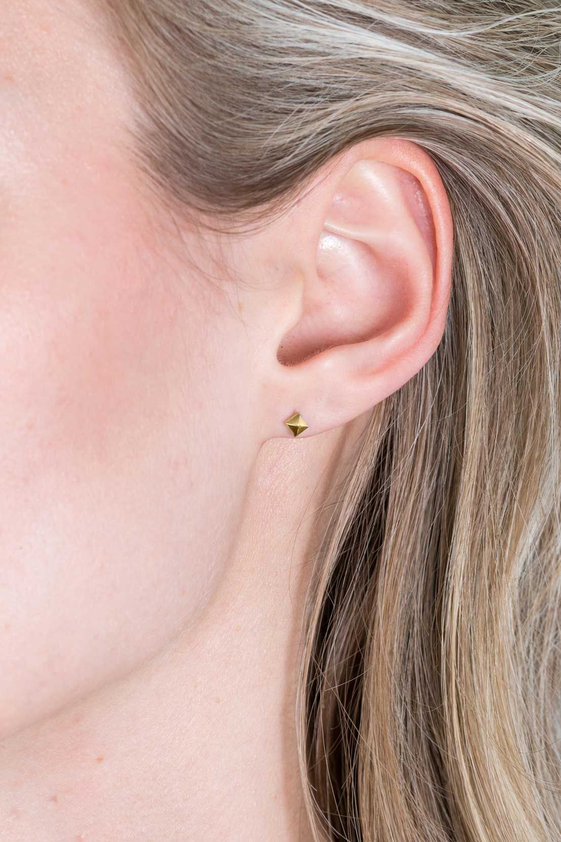 ZINZI zilveren oorknopjes 14K geel verguld 3mm studs ZIO2167G