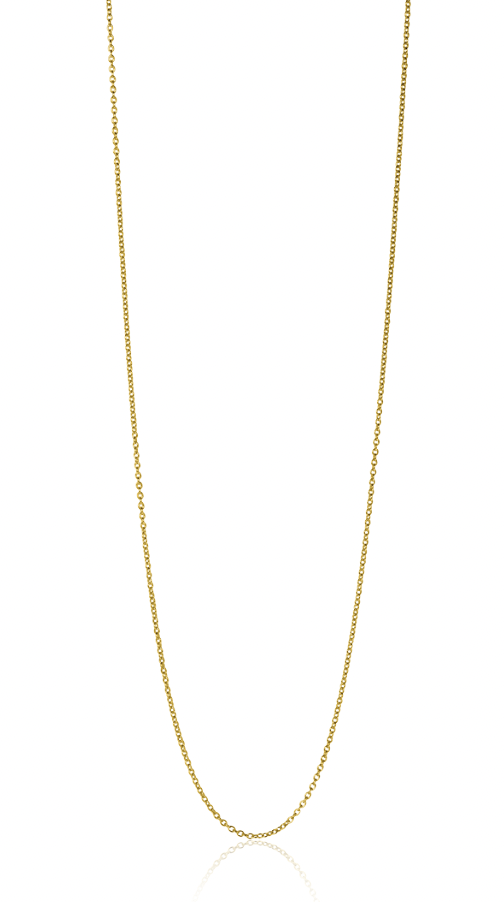 45cm ZINZI Gold 14 krt anker ketting 0,7mm breed, ideaal om je hanger aan te bevestigen ZGLA45-07